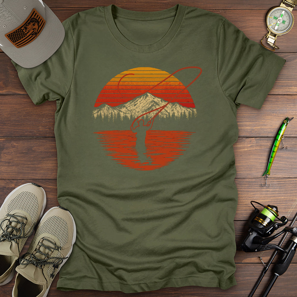 Fly Fishing Sunset T-Shirt