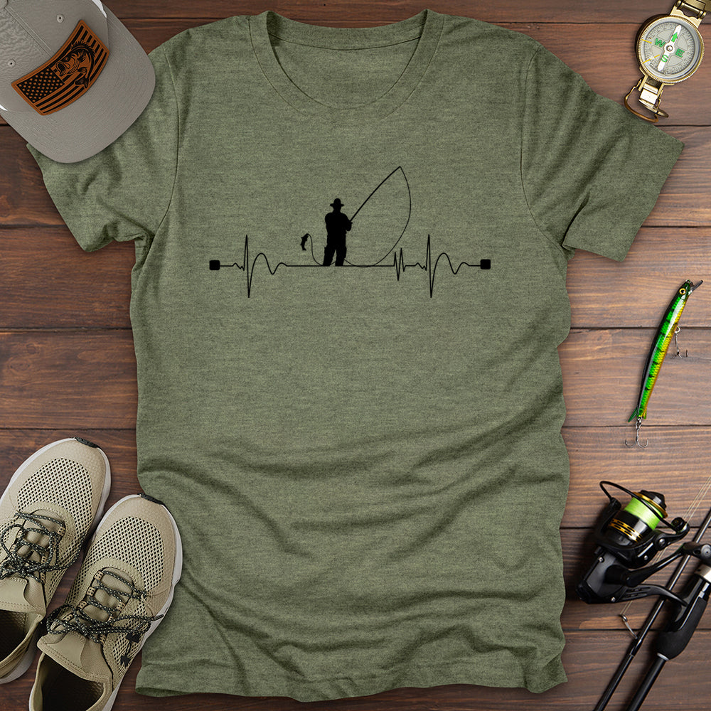 Heartbeat Fishing T-Shirt