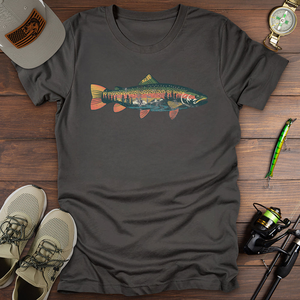 Trout Silhouette Nature T-Shirt