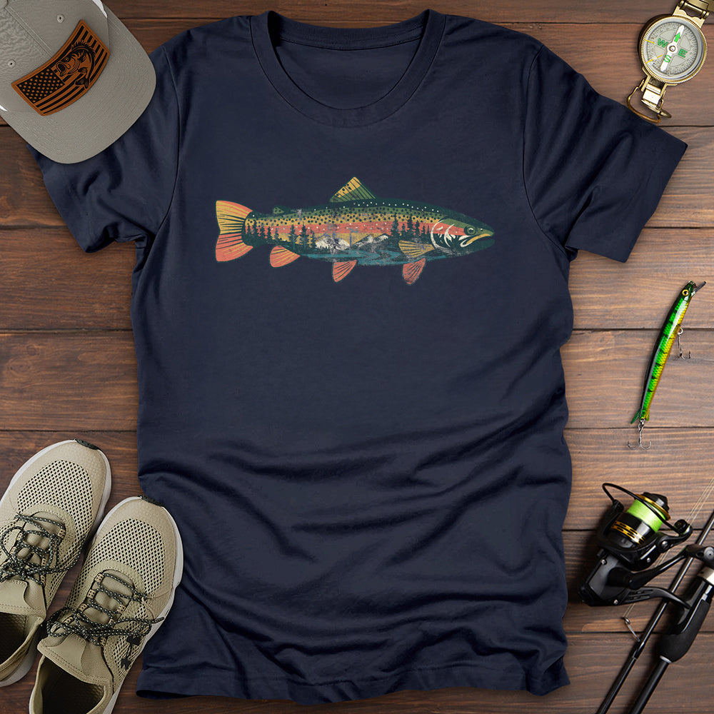 Trout Silhouette Nature T-Shirt