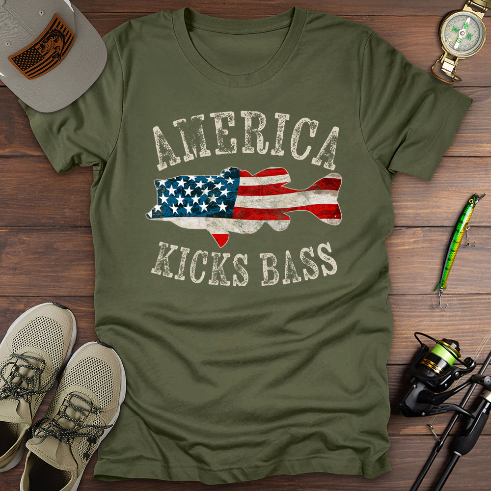 America Kicks Bass T-Shirt