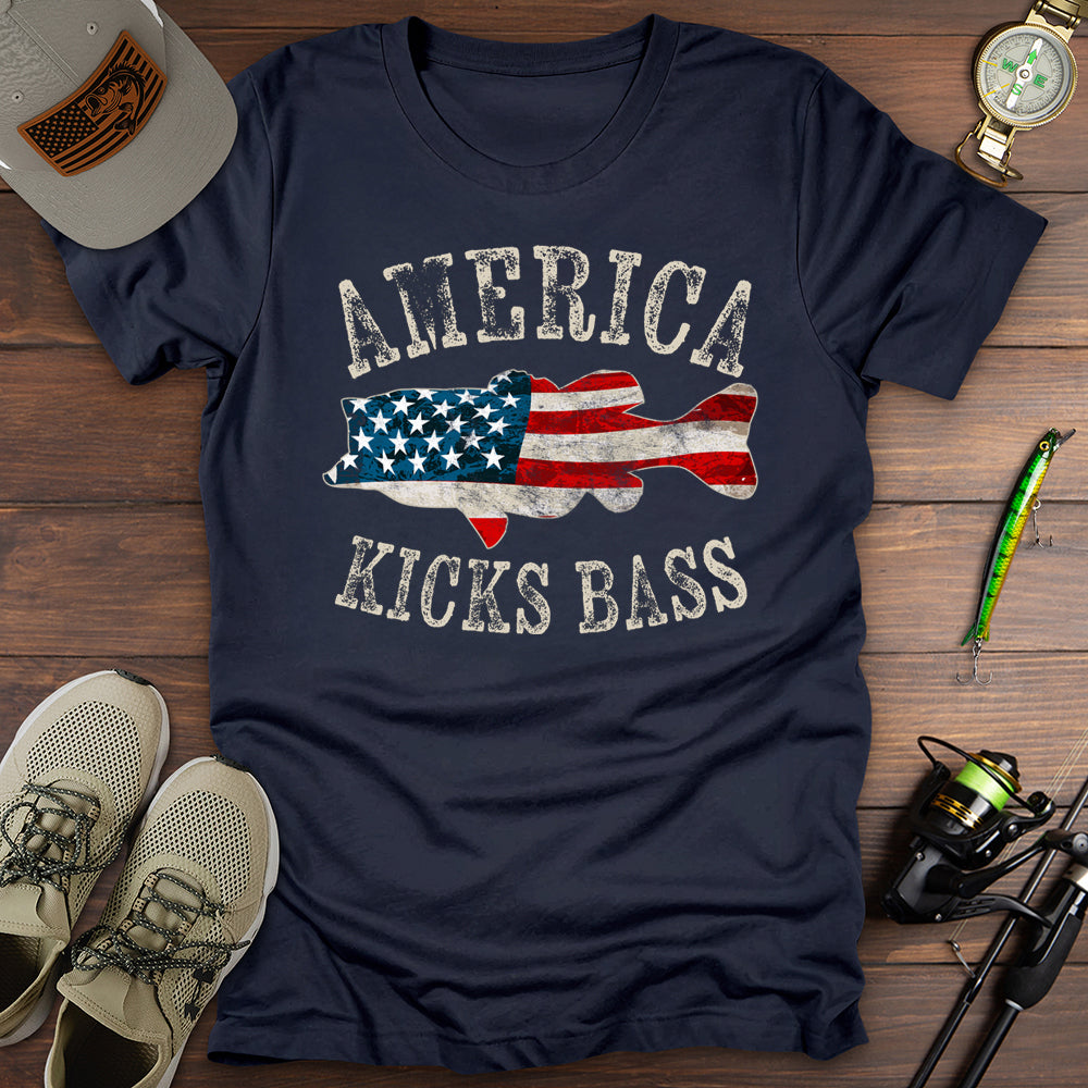 America Kicks Bass T-Shirt