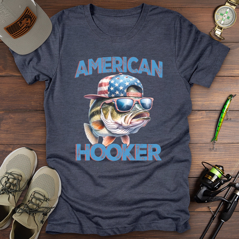American Hooker Fishing T-Shirt
