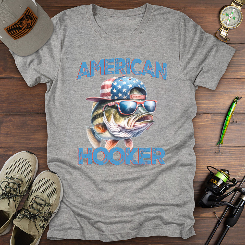 American Hooker Fishing T-Shirt