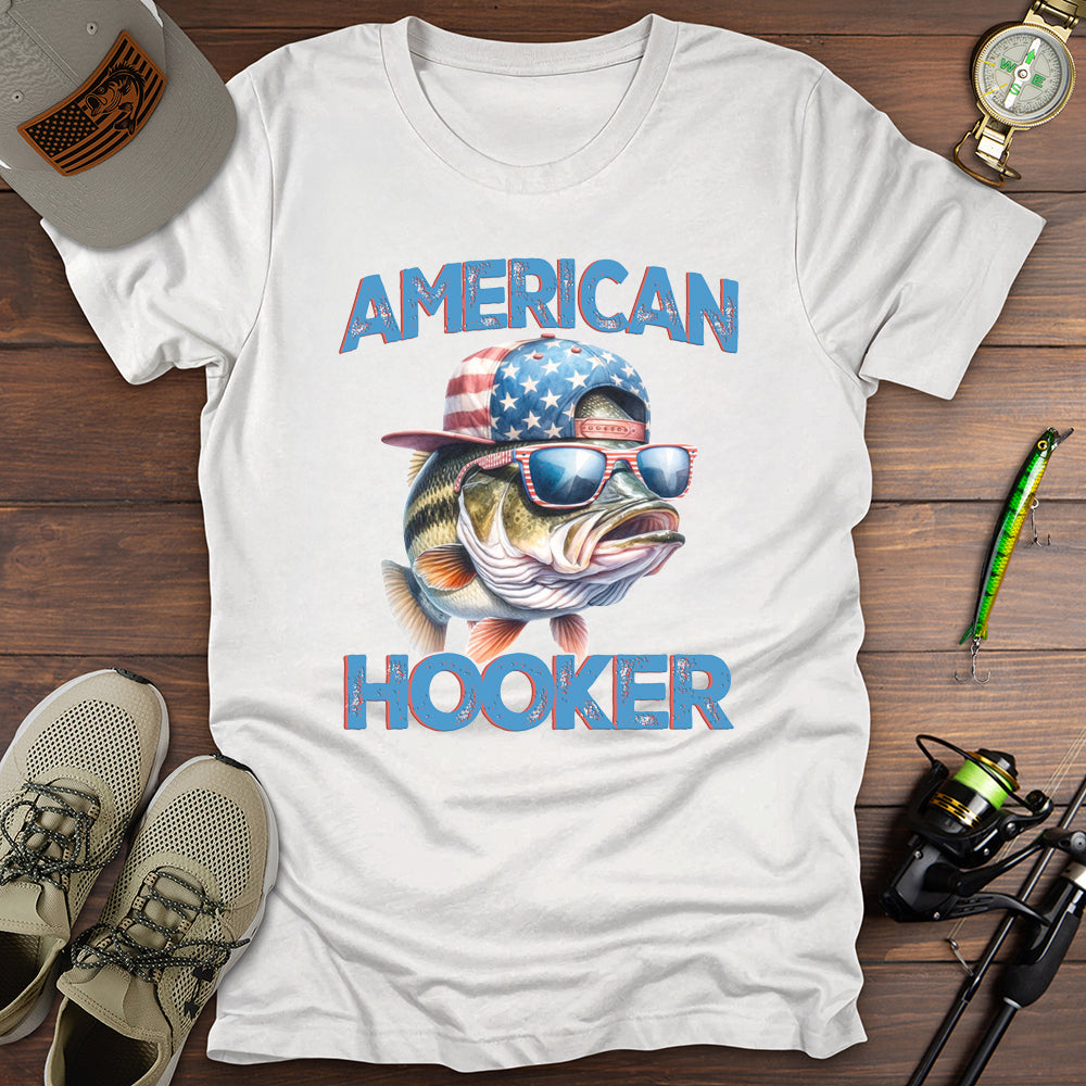 American Hooker Fishing T-Shirt