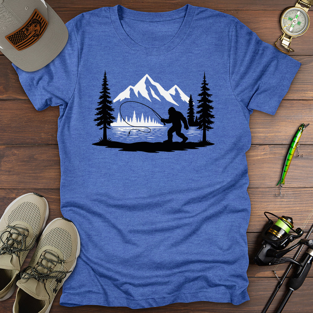 Fly Fishing Bigfoot T-Shirt
