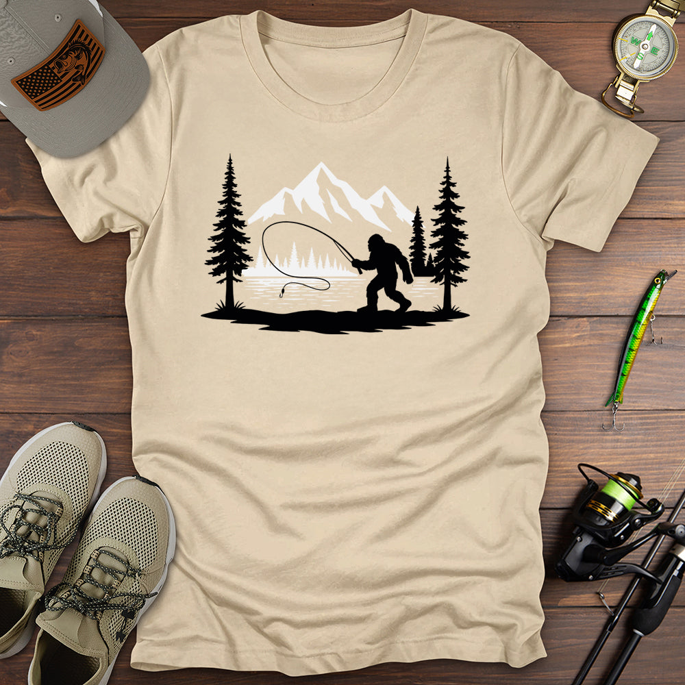 Fly Fishing Bigfoot T-Shirt