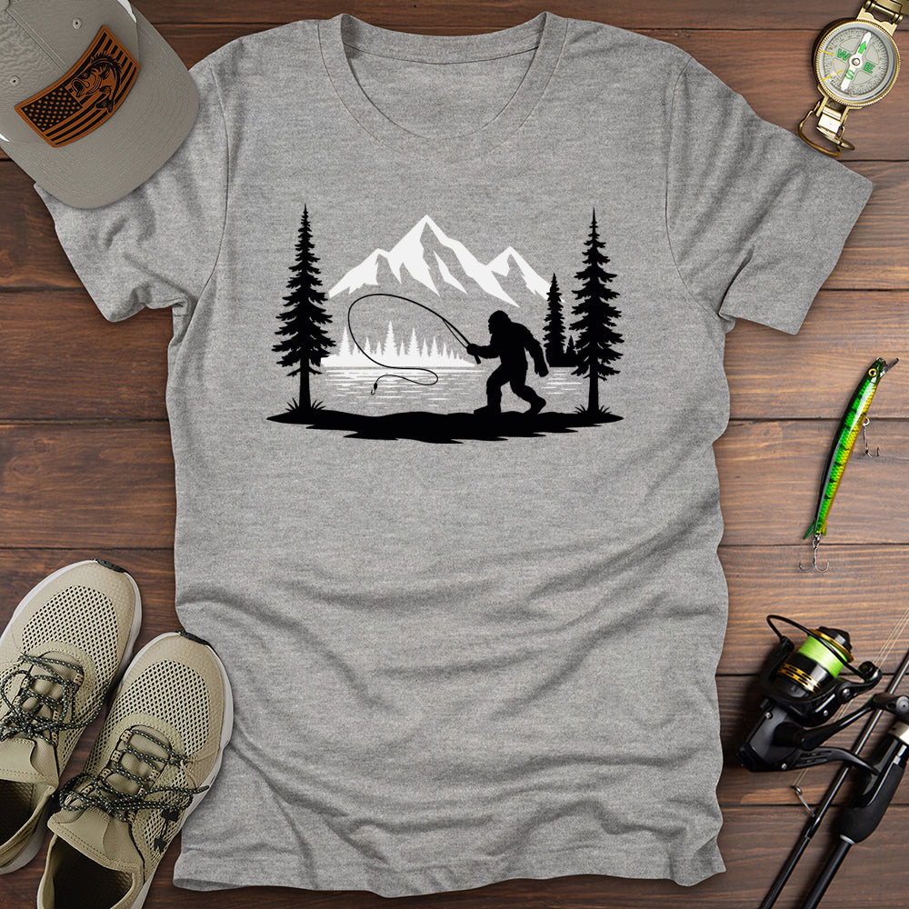 Fly Fishing Bigfoot T-Shirt