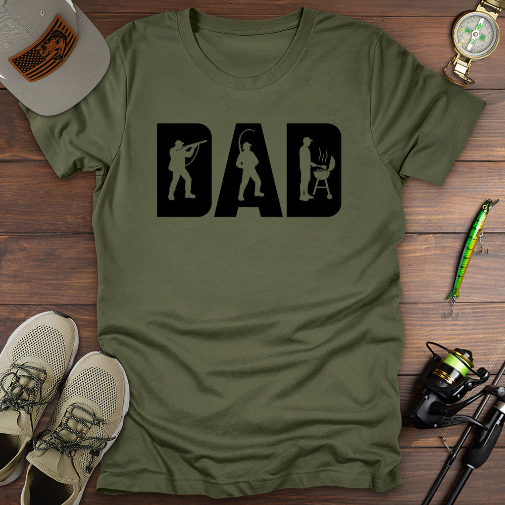 Dad Hunt Fish Grill T-Shirt