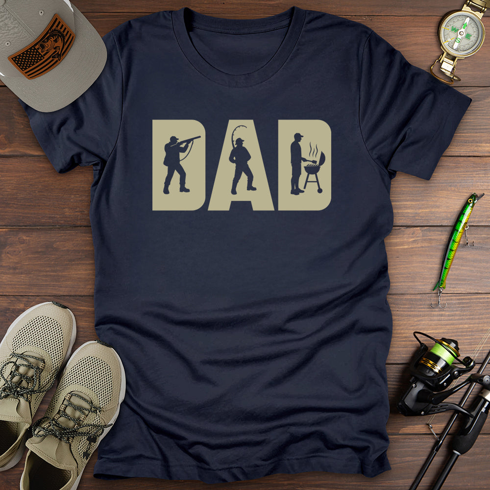 Dad Hunt Fish Grill T-Shirt
