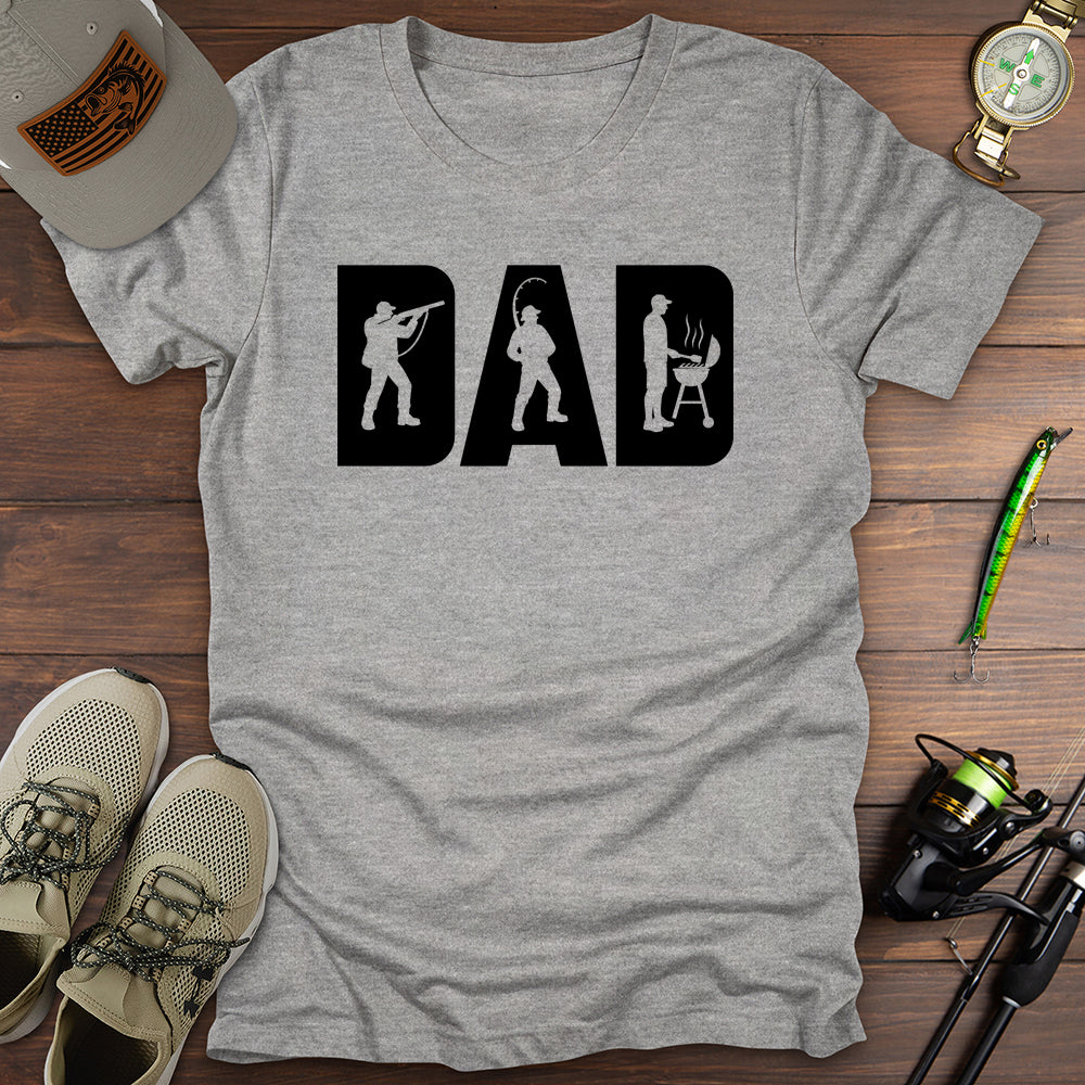 Dad Hunt Fish Grill T-Shirt