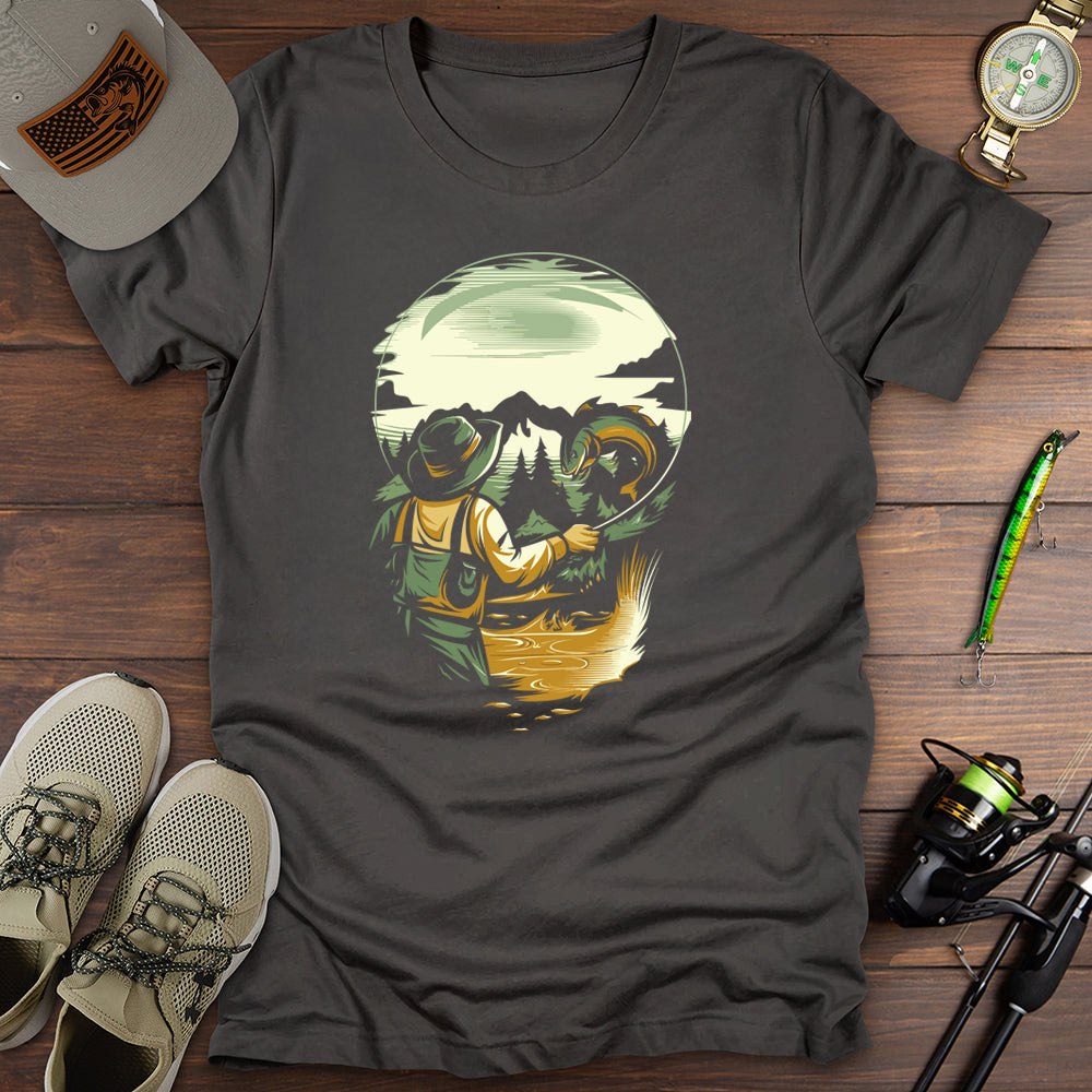 Skull Cast Fishing T-Shirt
