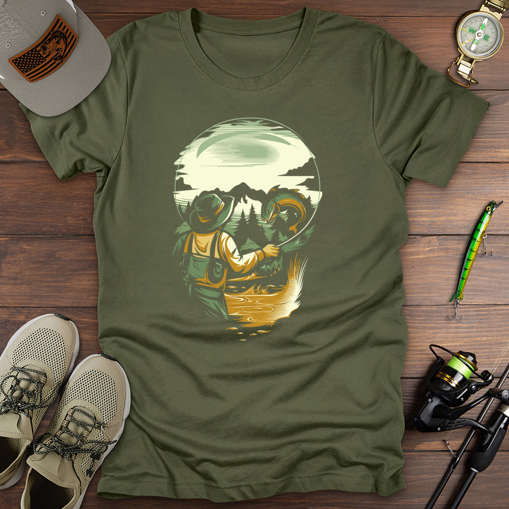 Skull Cast Fishing T-Shirt