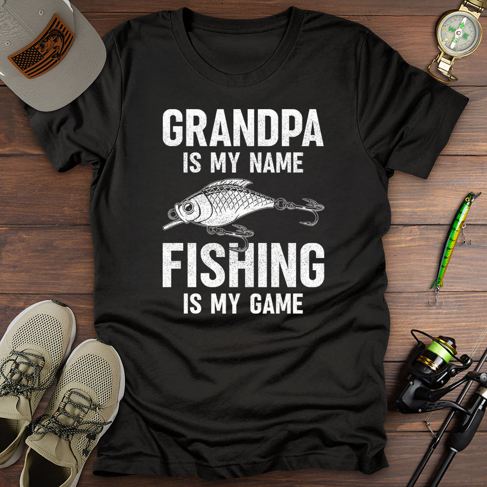 Grandpa Fishing Is My Game T-Shirt