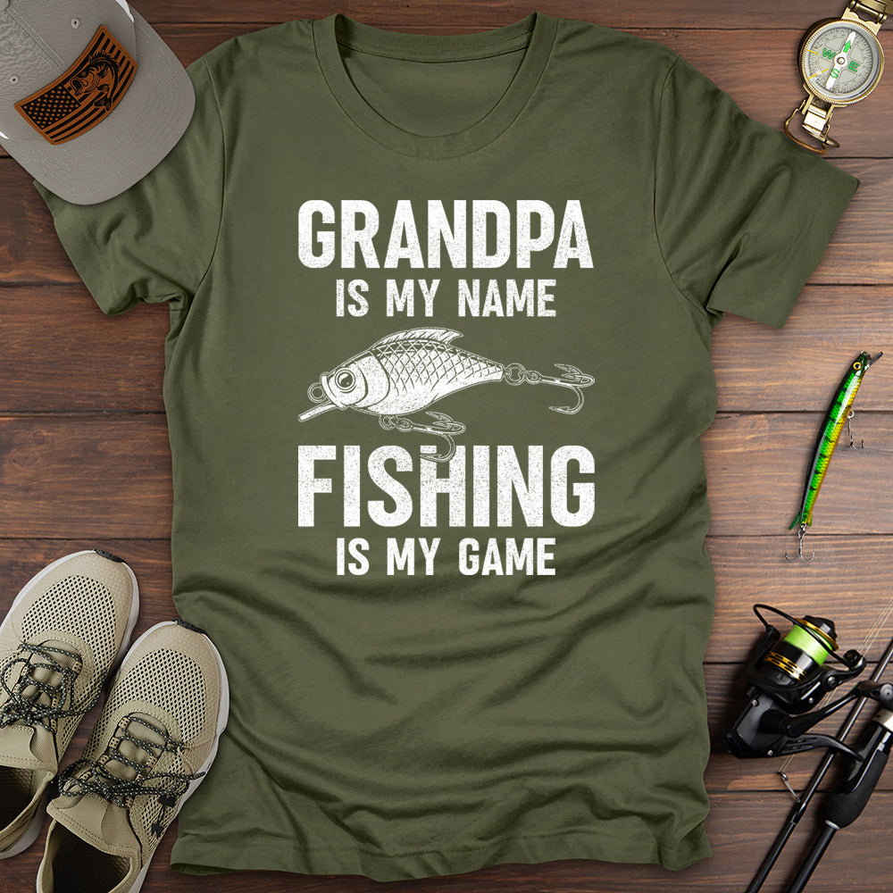 Grandpa Fishing Is My Game T-Shirt