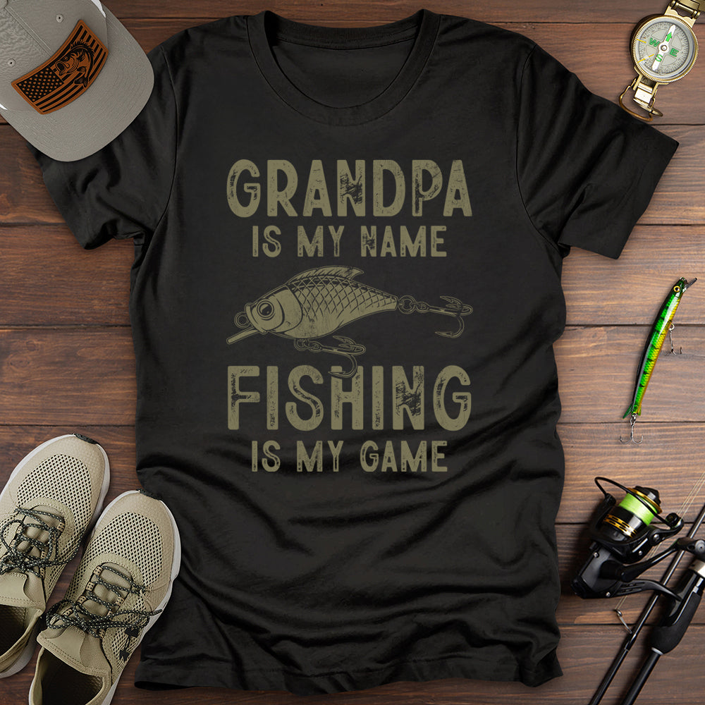 Grandpa Fishing Is My Game T-Shirt