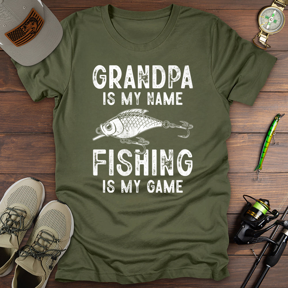 Grandpa Fishing Is My Game T-Shirt