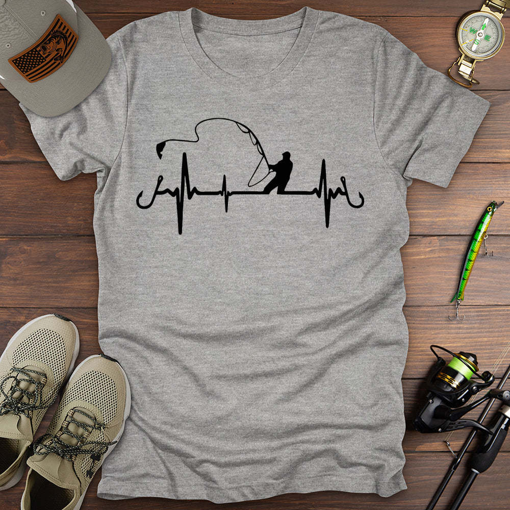 Heartbeat Fisherman T-Shirt