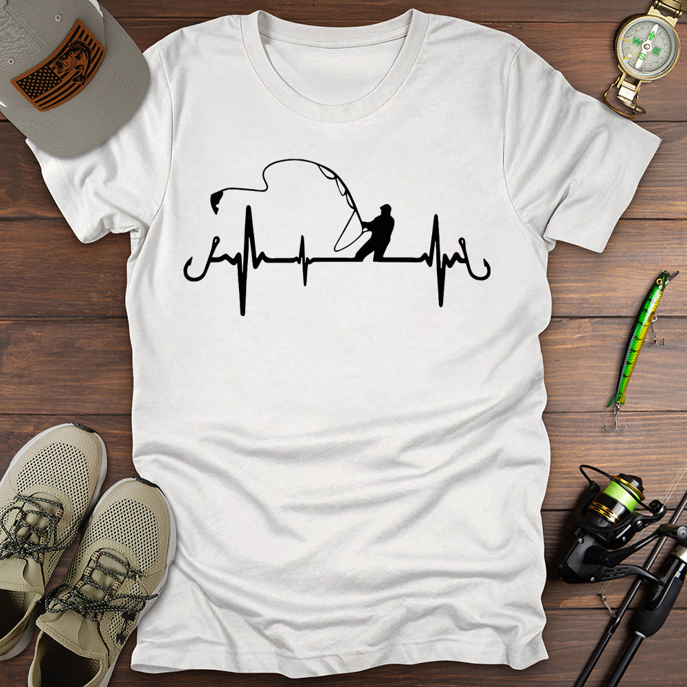 Heartbeat Fisherman T-Shirt