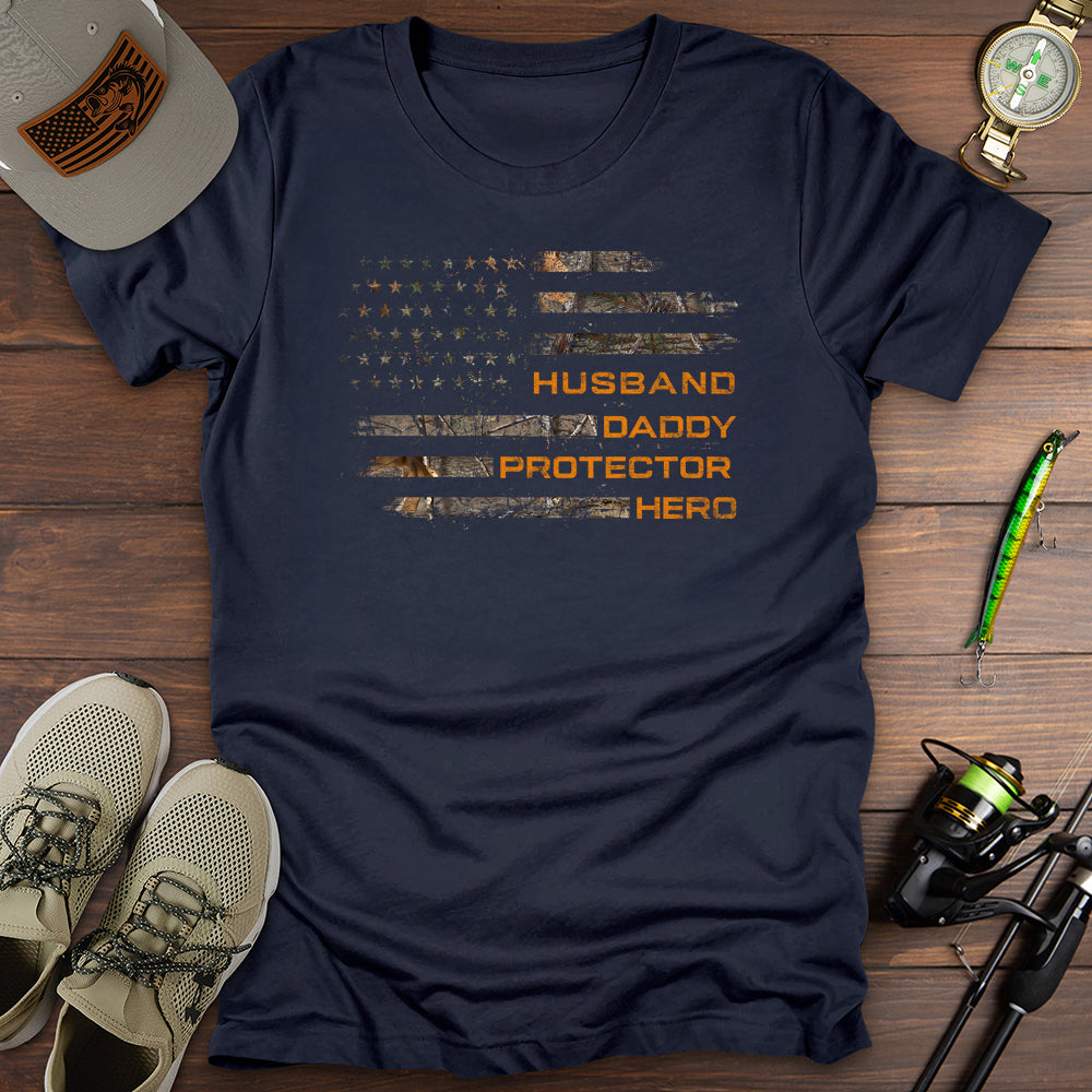 Husband Protector Hunting Camo T-Shirt