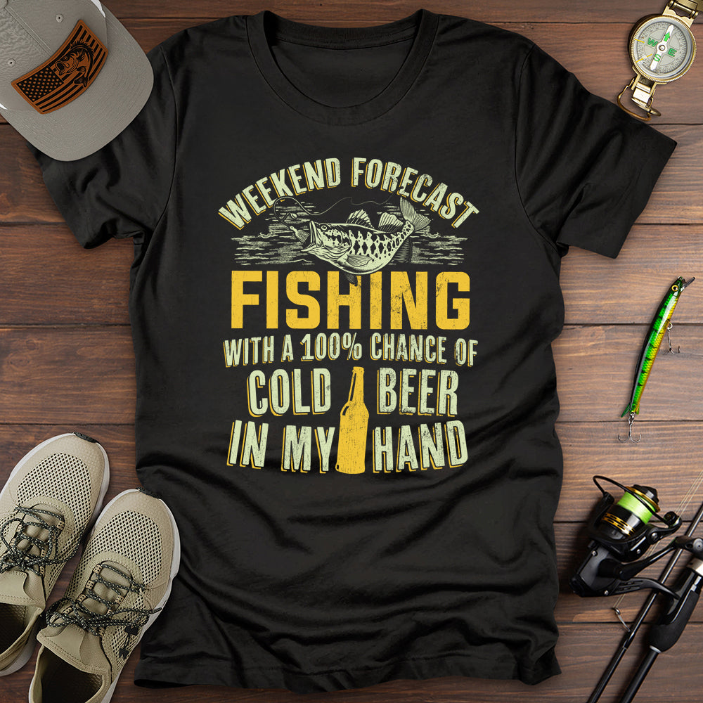 Weekend Forecast Fishing T-Shirt