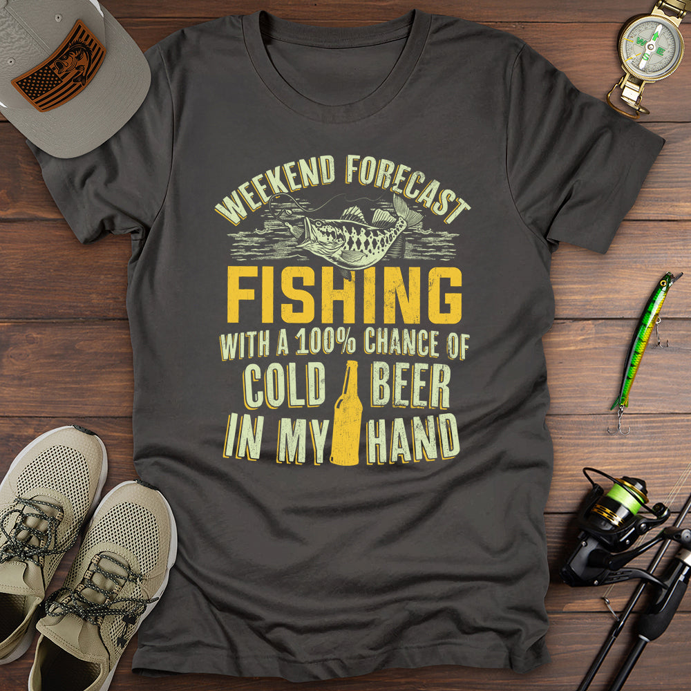 Weekend Forecast Fishing T-Shirt