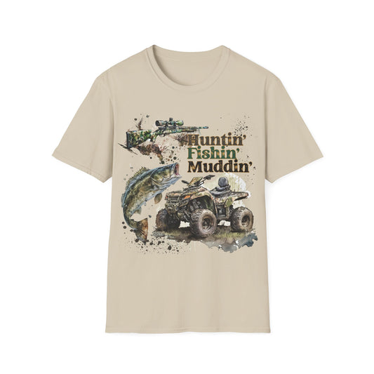 Huntin Fishin Muddin T-Shirt