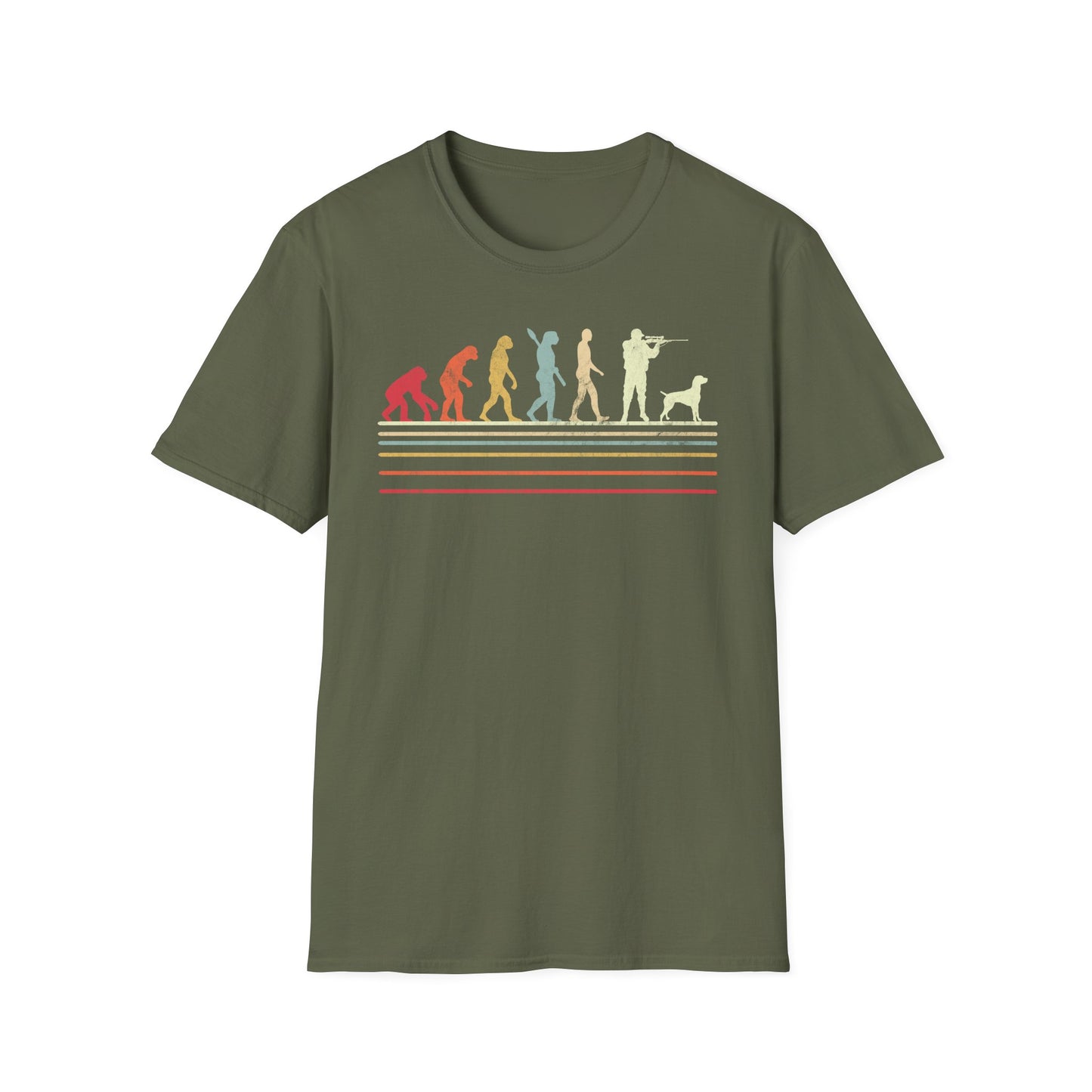 Evolution of Man Hunting T-Shirt