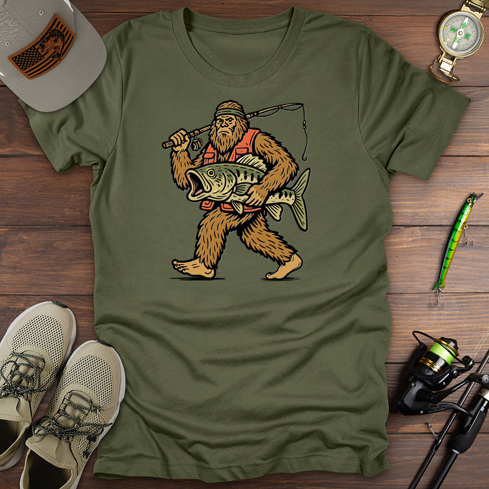 Bigfoot Bass Hunter T-Shirt