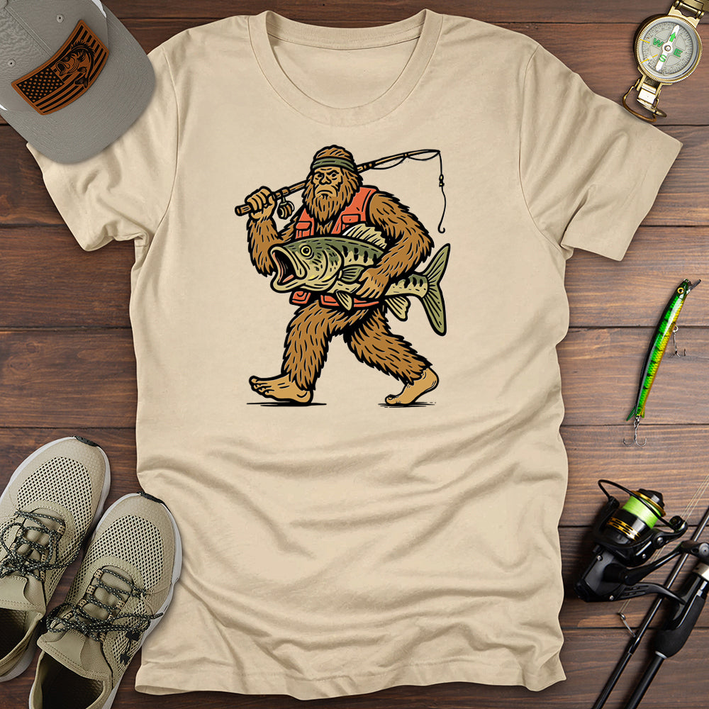 Bigfoot Bass Hunter T-Shirt