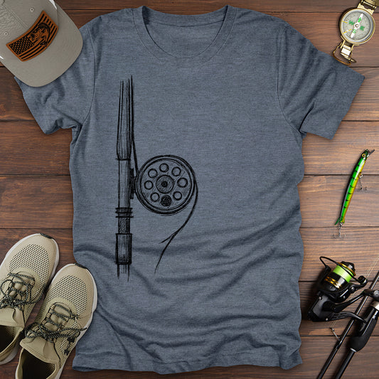 Fly Reel Sketch T-Shirt