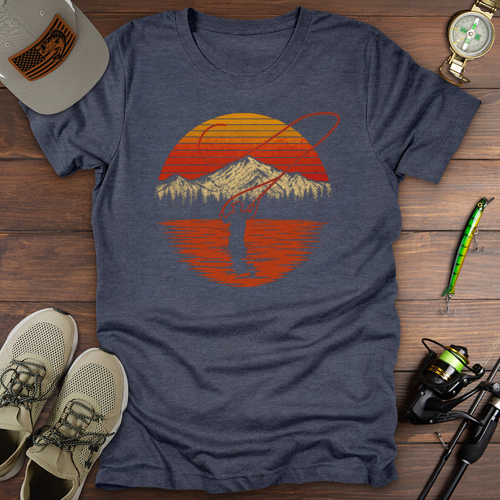 Fly Fishing Sunset T-Shirt