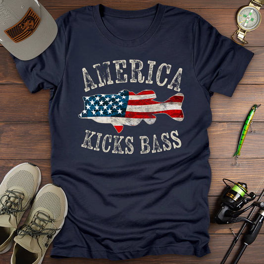 America Kicks Bass T-Shirt
