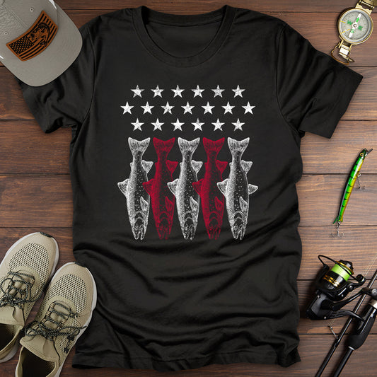 American Flag Fishing T-Shirt