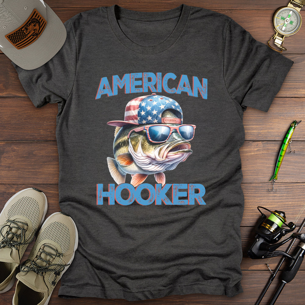 American Hooker Fishing T-Shirt
