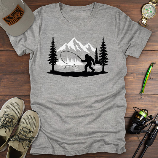 Fly Fishing Bigfoot T-Shirt