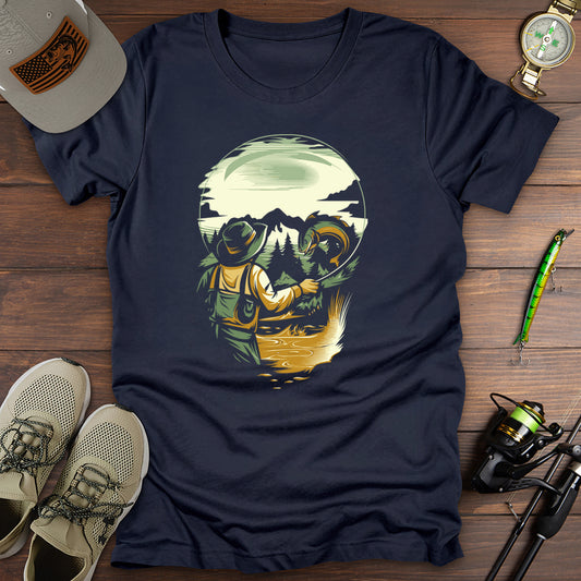 Skull Cast Fishing T-Shirt