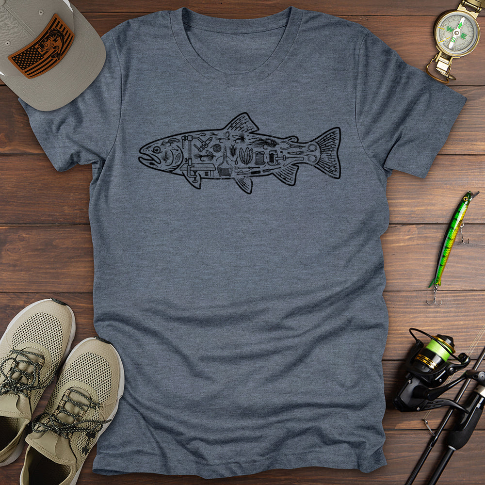 Fishing Blueprint T-Shirt