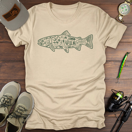 Fishing Blueprint T-Shirt