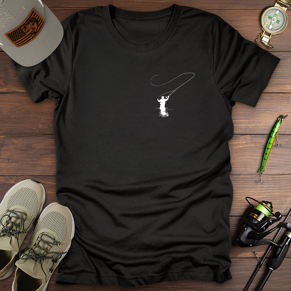 Fishing In Water Pocket T-Shirt