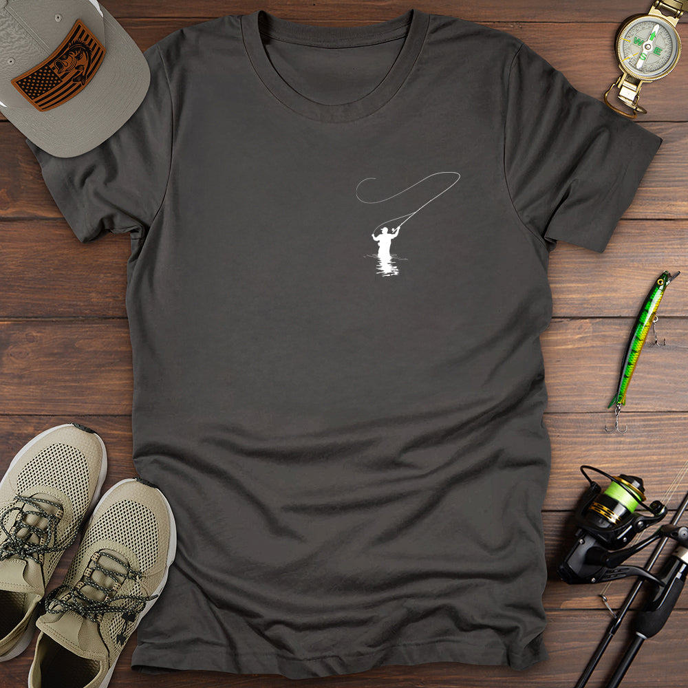 Fishing In Water Pocket T-Shirt
