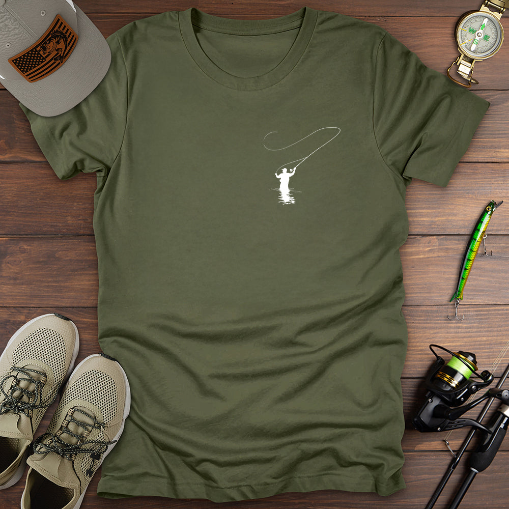 Fishing In Water Pocket T-Shirt