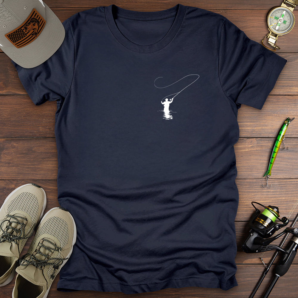 Fishing In Water Pocket T-Shirt