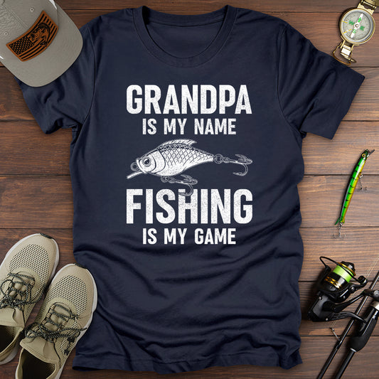 Grandpa Fishing Is My Game T-Shirt
