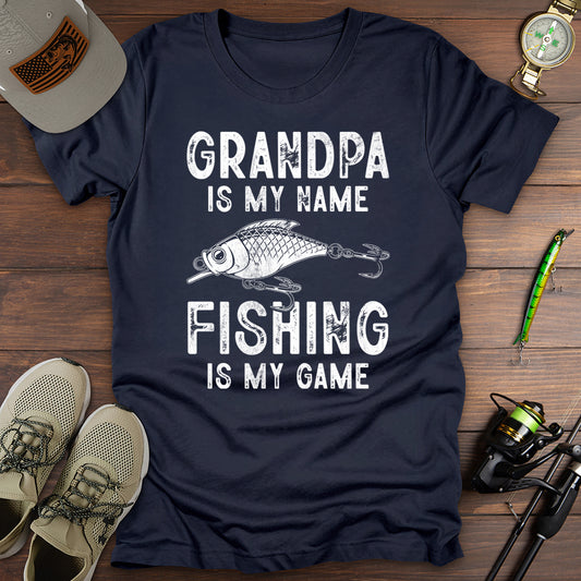 Grandpa Fishing Is My Game T-Shirt