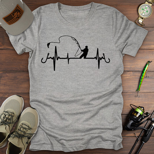 Heartbeat Fisherman T-Shirt