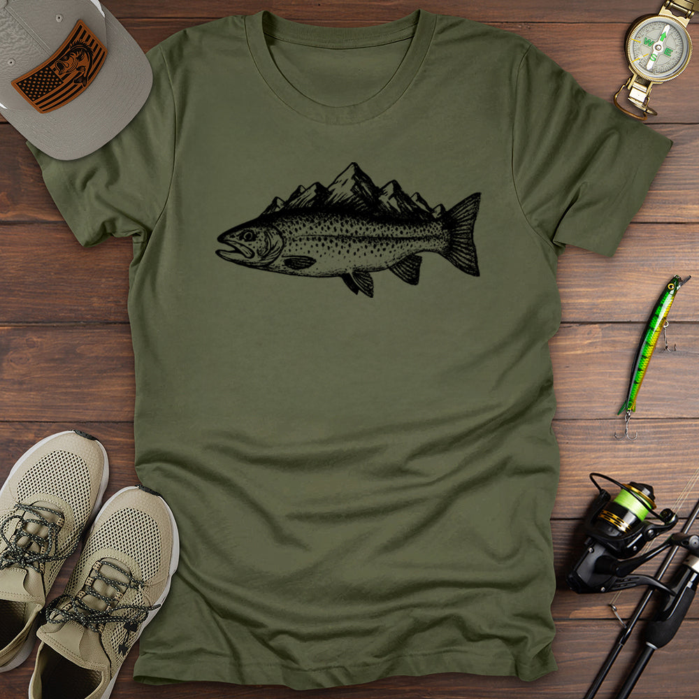 Mountains Fish T-Shirt