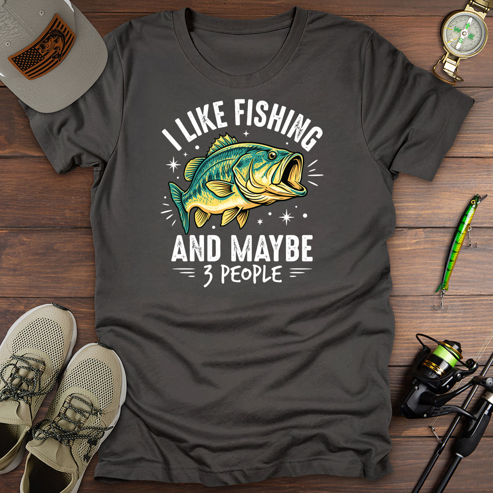 Like Fishing 3 People T-Shirt