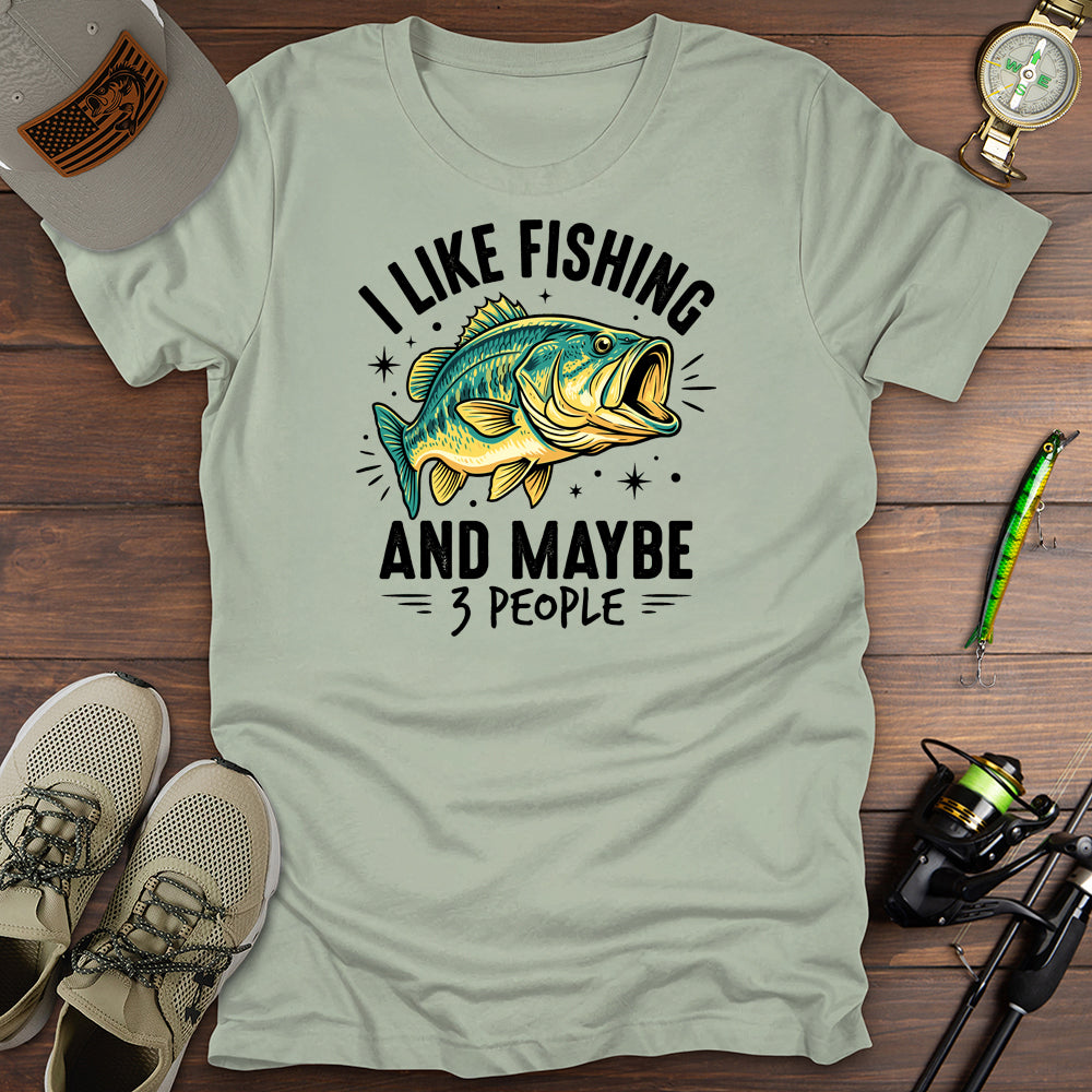 Like Fishing 3 People T-Shirt