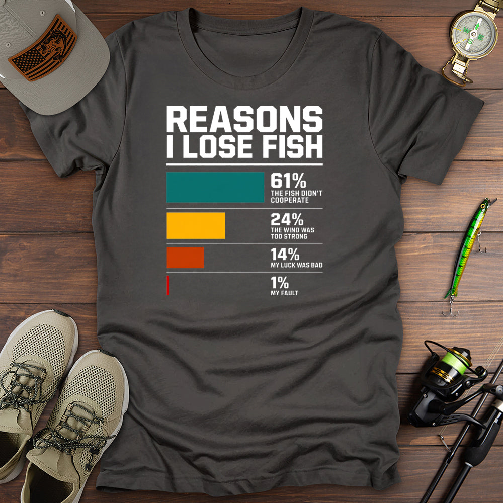 Reasons I Lose Fish T-Shirt